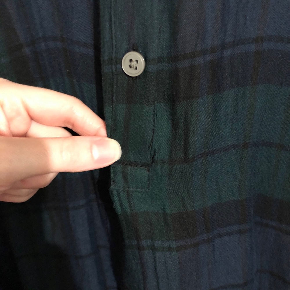 LOFT | Blue & Green💘Plaid - Picture 6 of 10